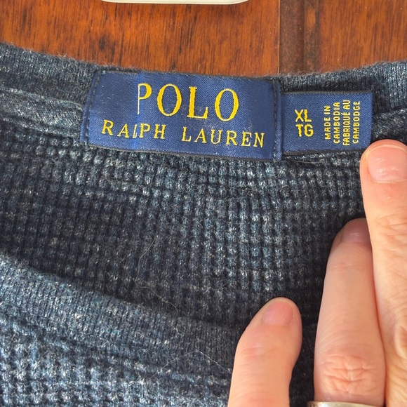 Polo Ralph Lauren M’s Classic Fit, Soft Touch XL Textured Blue LSS. EUC. - Picture 2 of 10